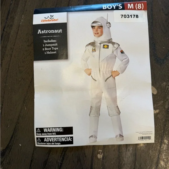 White and Silver Astronaut Costume - Picture 2 of 2